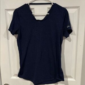 Brooks Dark Blue Short Sleeve Tee